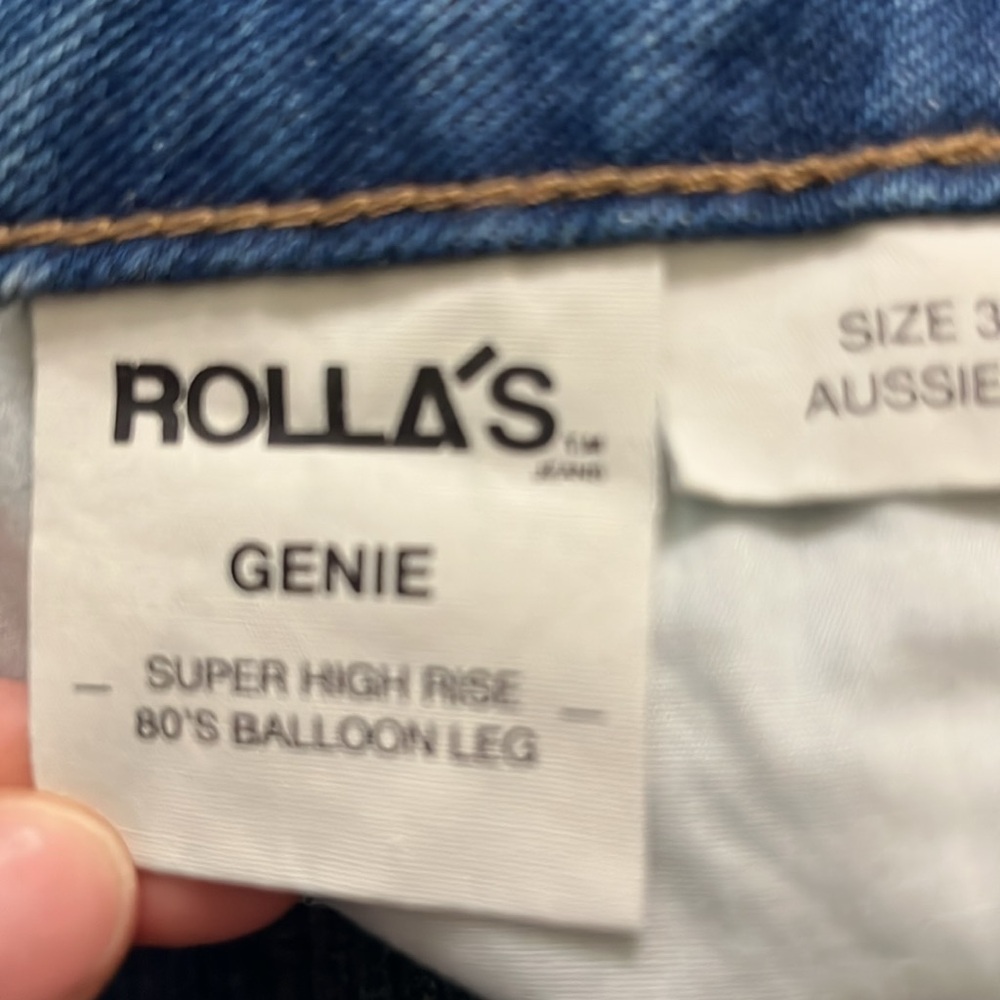 NWT Rolla’s Genie Super High Rise 80’s Balloon Leg Size 30 - Picture 8 of 11